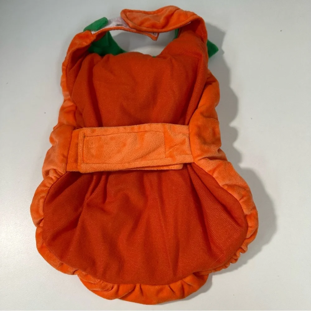 Dog Coat Jacket Sweater Pumpkin Harvest Halloween Sz S/M